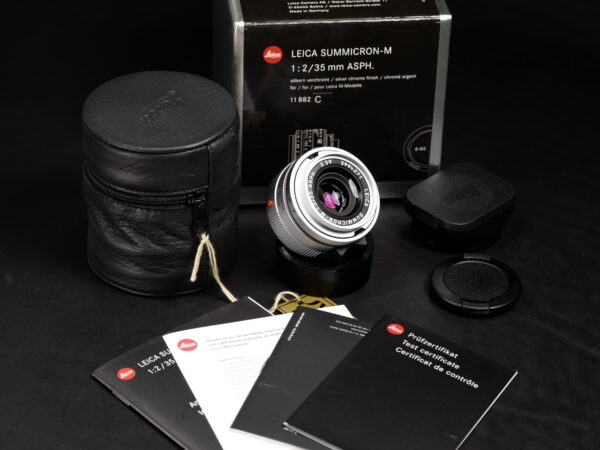 [MINT] Leica Summicron 35 F2.0  Asph silver Fullbox