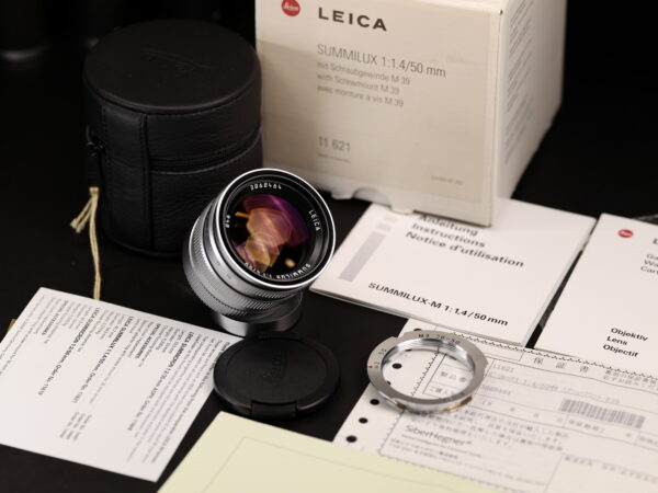 [Mint LNiB] SUMMILUX 50 F1.4 Silver 3rd, LTM mount, limited 1000pcs for Japan market only, boxed
