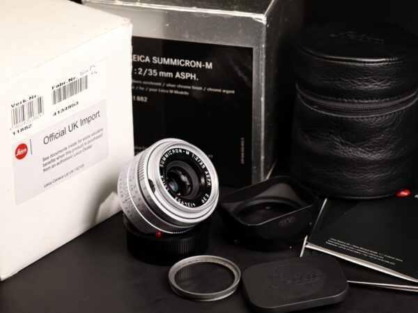Leica Summicron 35 F2.0  Asph silver Fullbox