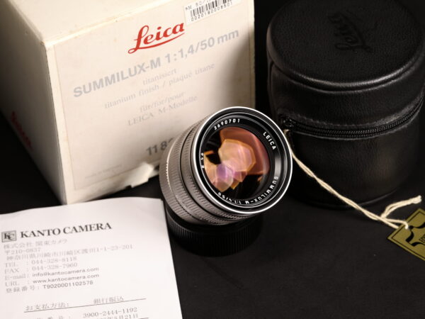 [Mint] SUMMILUX 50 F1.4 Titanium - fullbox - KANTO Overhauled