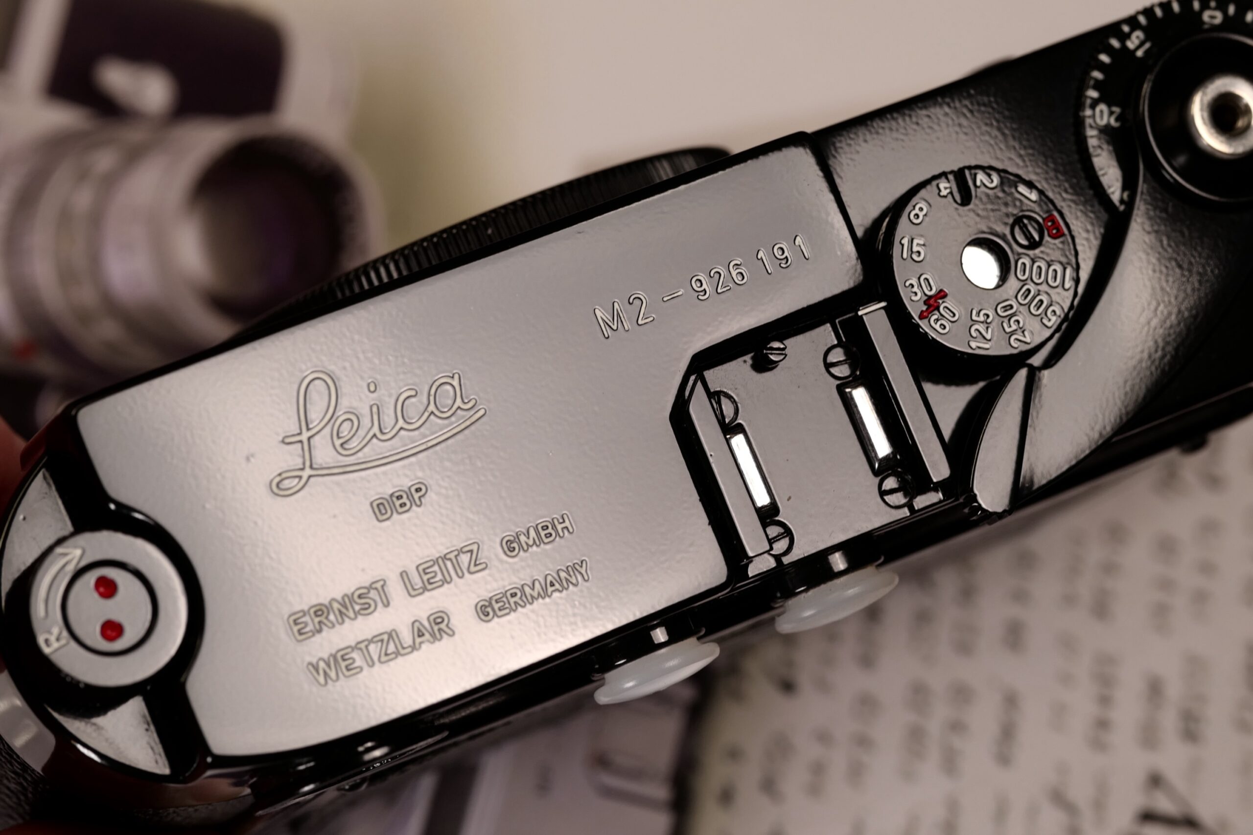 LEICA M2 Black paint SN: 926 191 - repaint black paint - Image 3